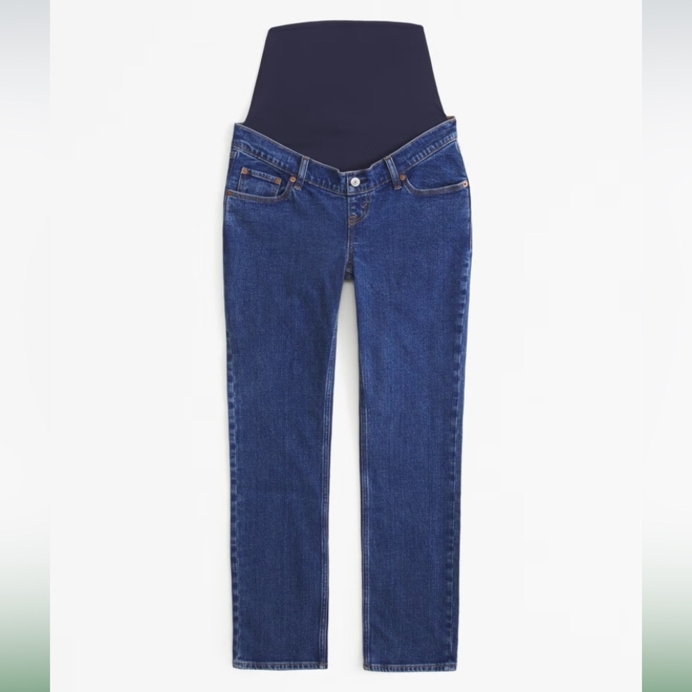 Abercrombie & Fitch Maternity Ankle Straight Jean 26 Short  NWT.